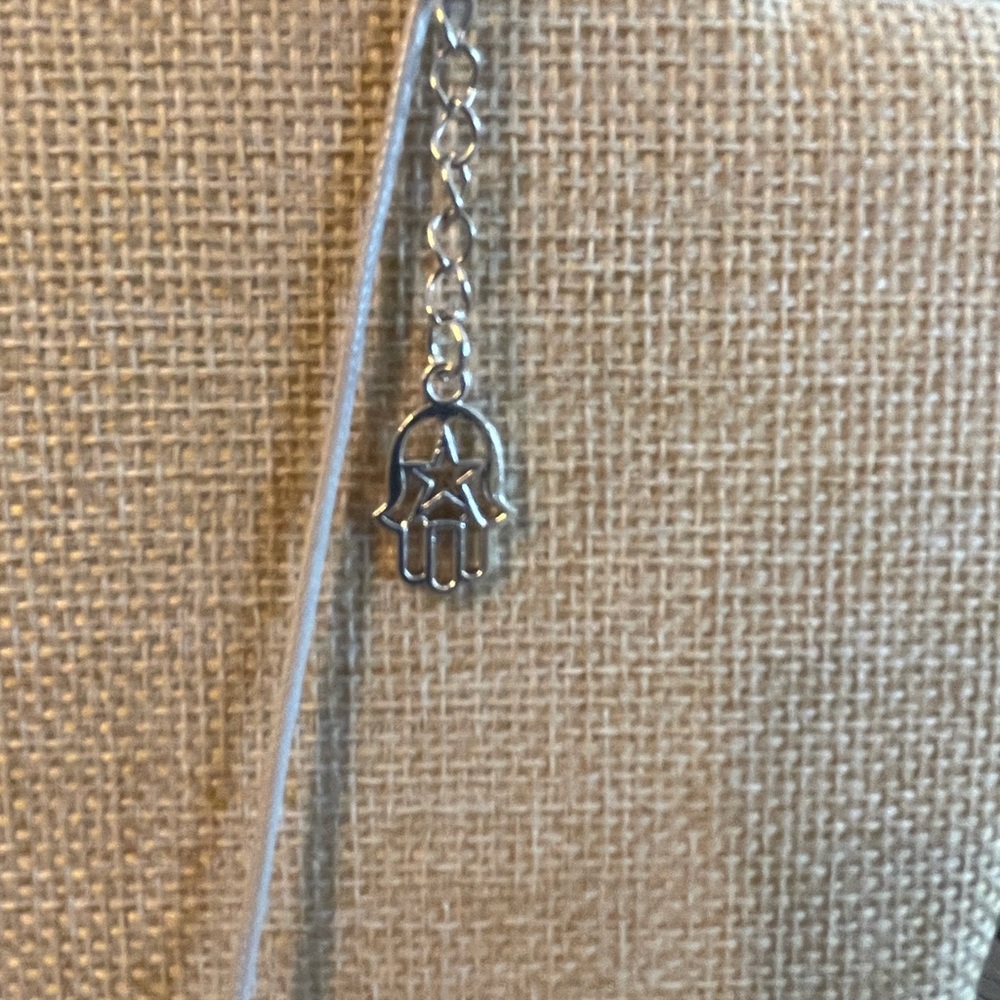 Dancing skeleton necklace in black on light cord - Picture 3 of 3